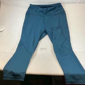 Women’s Teal Active Leggings - High Waist Performance Sz L/XL. 0719
